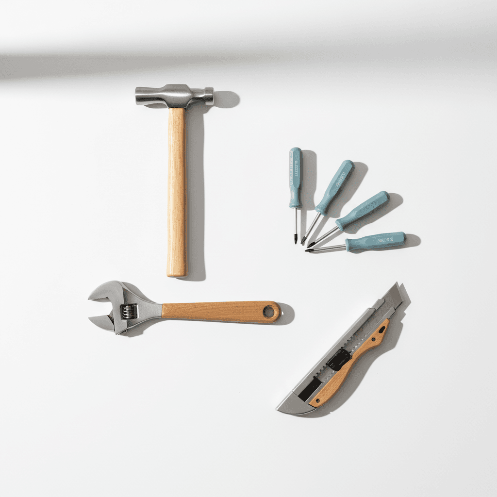 Curated selection of hand tools
